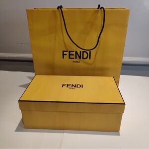 FENDI Shoe Box And Shopping Bag